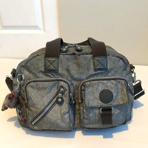 Kipling DEFEA Handbag in Metallic Grey
